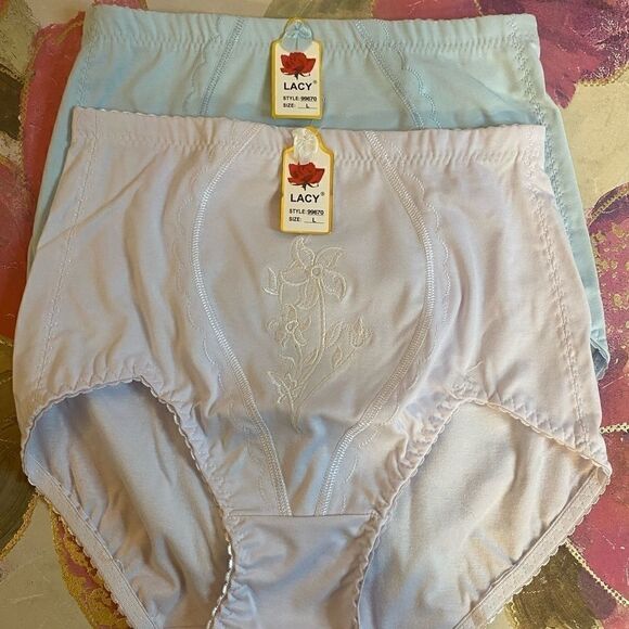 Lacy assorted embroidery design print Underwear L - Picture 10 of 16